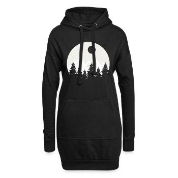 Travel - Hoodie-Kleid - Schwarz - Vorne