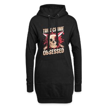 True Crime Obsessed - Hoodie-Kleid - Schwarz - Vorne
