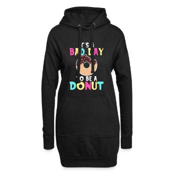 Its A Bad Day To Be A Donut - Hoodie-Kleid - Schwarz - Vorne