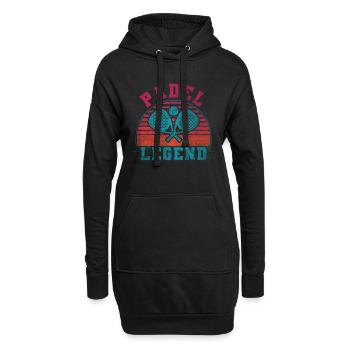 Cool Retro Crossing Rackets Padel Legend - Hoodie Dress - black - Front