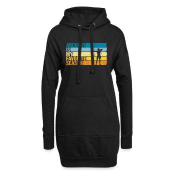 Archery Is My Favorite Season - Hoodie-Kleid - Schwarz - Vorne