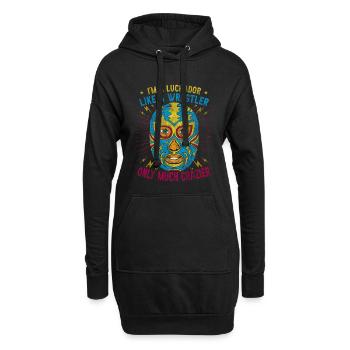 Je suis un Luchador comme un lutteur fou Lucha Libre - Sweat-shirt à capuche long Femme - noir - Devant