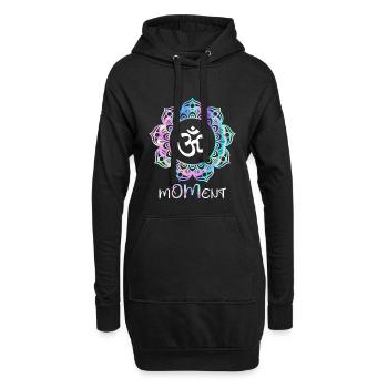 M-OM-ent Mandala Yoga - Hoodie-Kleid - Schwarz - Vorne