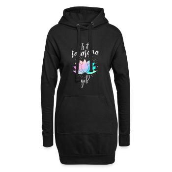 Is It Savasanna Yet Yoga - Hoodie-Kleid - Schwarz - Vorne