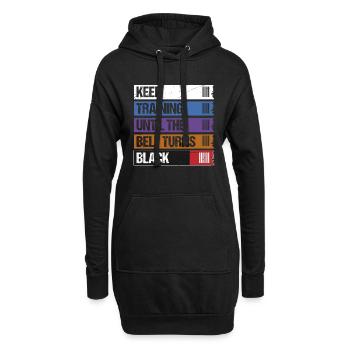 Continuez à vous entraîner jusqu’à ce que la ceinture devienne Black Jiu Jitsu - Sweat-shirt à capuche long Femme - noir - Devant