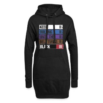 Keep Rolling Until The Belt Turns Black Jiu Jitsu - Hoodie Dress - black - Front