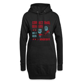 Correctional Officers Do It With Handcuffs - Hoodie-Kleid - Schwarz - Vorne