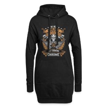 Im Not Going Grey Im Turning Chrome 33th Birthday - Hoodie-Kleid - Schwarz - Vorne