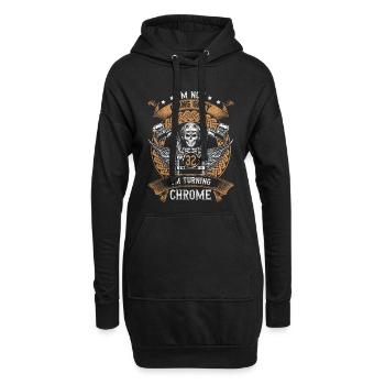 Im Not Going Grey Im Turning Chrome 32th Birthday - Hoodie-Kleid - Schwarz - Vorne