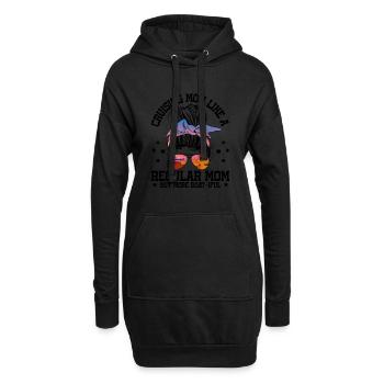 L’odeur d’un nouveau port dans la croisière en bateau du matin - Sweat-shirt à capuche long Femme - noir - Devant
