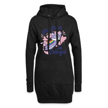 The Path Is Colorful Cute LGBTQ Pride Rainbow - Hoodie-Kleid - Schwarz - Vorne