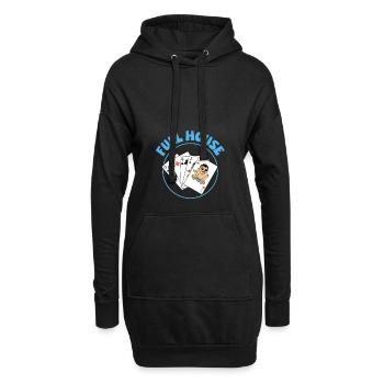 Nous allons avoir une annonce de bébé - Sweat-shirt à capuche long Femme - noir - Devant