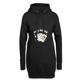 Nous allons avoir une annonce de bébé - Sweat-shirt à capuche long Femme - noir - Devant