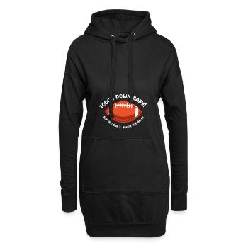 Nous allons avoir une annonce de bébé - Sweat-shirt à capuche long Femme - noir - Devant