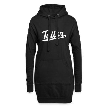 Retro Swoosh Job - Tailor - Hoodie-Kleid - Schwarz - Vorne