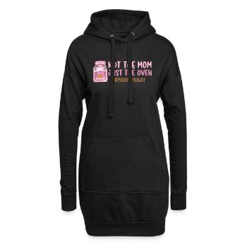 Not The Mom Just The Oven - Leihmutter - Hoodie-Kleid - Schwarz - Vorne