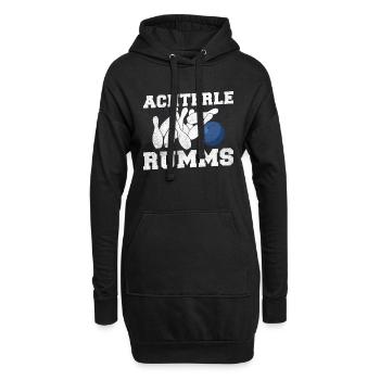 Achterle Rumms - Drôle de dicton pour les boulistes sportifs - Sweat-shirt à capuche long Femme - noir - Devant