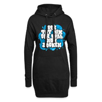 Gamer Zocker Der tut nix der will nur Zocken - Hoodie-Kleid - Schwarz - Vorne