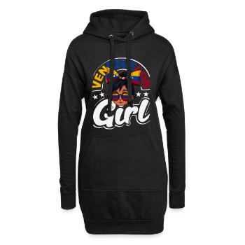 Venezuela Flagge Stolz & Heimat Venezuela - Hoodie-Kleid - Schwarz - Vorne