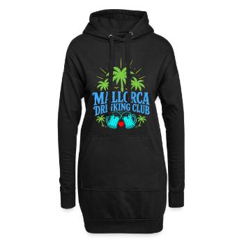 Malle 2026 Mallorca Drinking Club - Hoodie-Kleid - Schwarz - Vorne