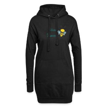 Kleine Hummel - Hoodie-Kleid - Schwarz - Vorne
