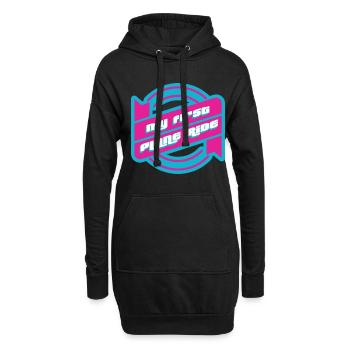 Mon premier voyage en avion 36 - Sweat-shirt à capuche long Femme - noir - Devant