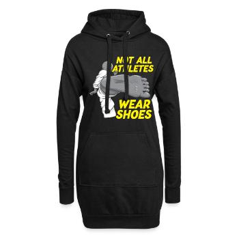 Tous les athlètes ne portent pas de chaussures drôles de karaté martial - Sweat-shirt à capuche long Femme - noir - Devant