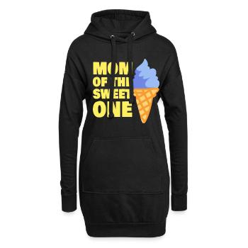 Mom Of The Sweet One Ice Cream Lover - Hoodie Dress - black - Front