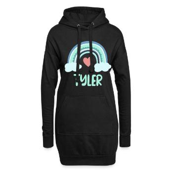 Tyler Nom Rainbow Baby - Sweat-shirt à capuche long Femme - noir - Devant