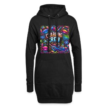 Équipage de pêche au crabe 19 - Sweat-shirt à capuche long Femme - noir - Devant