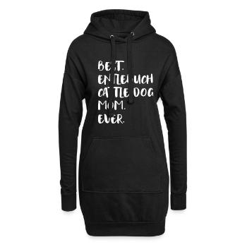 Entlebuch Cattle Dog Maman - Sweat-shirt à capuche long Femme - noir - Devant