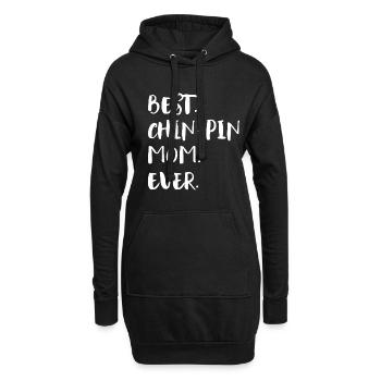 Chin-Pin Mom - Hoodie-Kleid - Schwarz - Vorne
