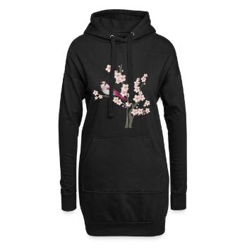 spring - Hoodie Dress - black - Front