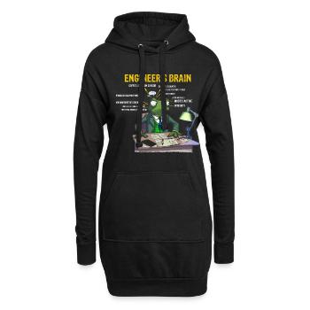 Erneuerbare Nukleare Spruch für Nukleartechnik - Hoodie-Kleid - Schwarz - Vorne