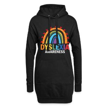 Professeur de dyslexie pour les thérapeutes de Legathenia - Sweat-shirt à capuche long Femme - noir - Devant