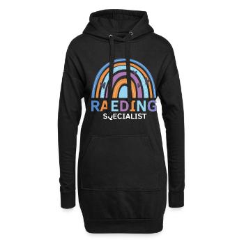 Enseignants de sensibilisation à la dyslexie et de dyslexie - Sweat-shirt à capuche long Femme - noir - Devant