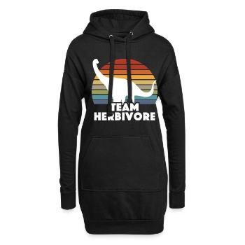 Vegan Veganer - Sweat-shirt à capuche long Femme - noir - Devant