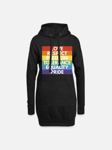 LGBTQ+ - Hoodie Dress - black