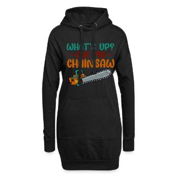 Quoi de neuf, demandez à ma tronçonneuse 3 - Sweat-shirt à capuche long Femme - noir - Devant