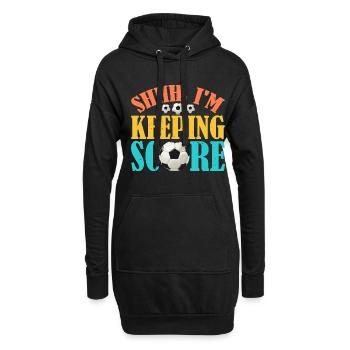 Chut, je garde le score 10 - Sweat-shirt à capuche long Femme - noir - Devant