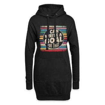 Je peux écrire un objectif pour ce 5 - Sweat-shirt à capuche long Femme - noir - Devant