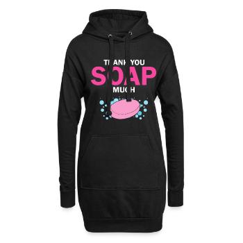 Conception de fabrication de savon pour les conceptions de fabricants de savon - Sweat-shirt à capuche long Femme - noir - Devant
