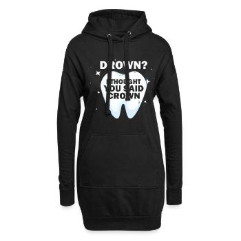 Kieferorthopädietechniker und Dentallabor - Hoodie-Kleid - Schwarz - Vorne