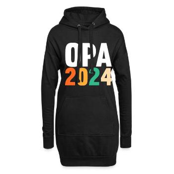 Werdender Opa 2037 - Hoodie-Kleid - Schwarz - Vorne