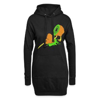 kiwi-vogel Kiwi Vogel - Hoodie-Kleid - Schwarz - Vorne