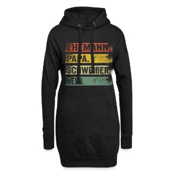 Schweißer Papa Vater Vatertag Metallbauer - Hoodie-Kleid - Schwarz - Vorne