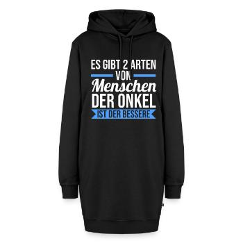 Patenonkel Pate Onkel - Hoodie-Kleid - Schwarz - Vorne