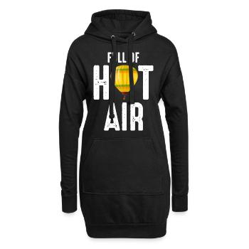 Heißluftballonfahrt Hopper Ballonfahrt Ballonfahrer - Hoodie-Kleid - Schwarz - Vorne