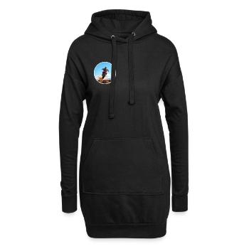 Motocross colour logo - White - Hoodie Dress - black - Front