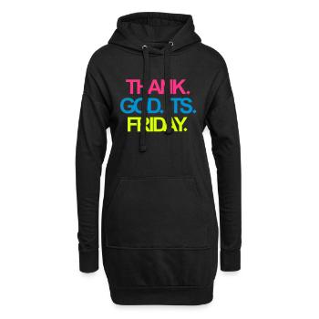 Its Friday! - Hoodie-Kleid - Schwarz - Vorne